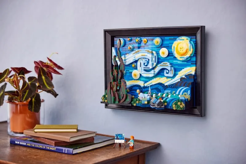 Van Gogh Starry Night - Lego Mosaic