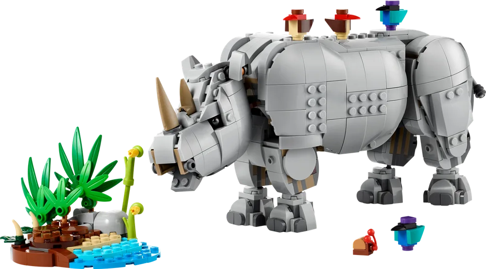 LEGO Wild Animals: Majestic Rhino with Birds 31171