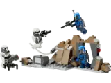 Built Lego 75373 set with minifigs.