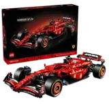 Lego Ferrari SF-24 F1 Car 42207-1 box and model.