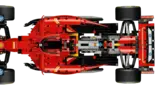 Lego Ferrari SF-24 F1 car top-down view.