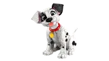 Sitting Dalmatian puppy, red collar