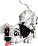 Dalmatian puppy bowing playfully