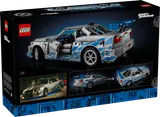 LEGO Technic Nissan Skyline GT-R (R34) box back.