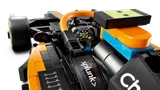 LEGO McLaren F1 cockpit close-up.