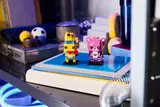 Peely and Cuddle Team Leader BrickHeadz on display.