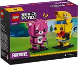 Rear view of LEGO Fortnite BrickHeadz 40760 box.