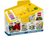 Back of LEGO Peach Starter Course box.