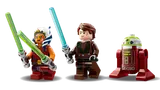 Ahsoka, Anakin, and R7-A7 minifigures.