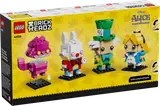 Back of BrickHeadz Alice in Wonderland box.