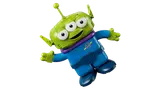 Dynamic LEGO Alien pose.