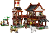 LEGO Ancient Moon-Gazing Inn set with minifigures and horse.