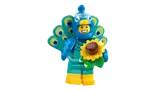 Close-up of the Peacock Costume Minifigure.