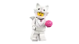Close-up of the White Cat Costume Minifigure.