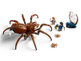 Aragog advancing with minifigures.