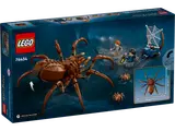 Back of LEGO Aragog box with dimensions.
