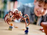 Close-up of LEGO Aragog's head.