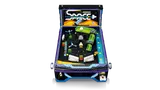 Pinball machine, front view.