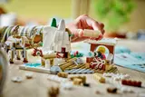 Child building LEGO research station.