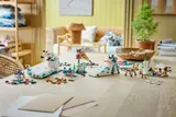Full LEGO Arctic landscape built on table.