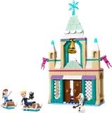 LEGO Disney Arendelle Frozen Castle with Elsa, Anna, Olaf, and sleds.