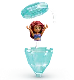 Ariel popping out of a diamond.