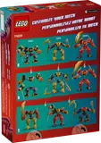 Mech customization options on box.