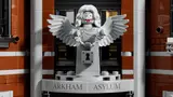Arkham Asylum entrance statue.