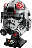 AT-AT Driver Helmet build, front view on stand.