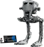 LEGO AT-ST with minifigure and info card.