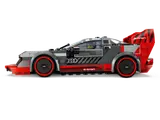 Side view of LEGO Audi S1 e-tron quattro race car.