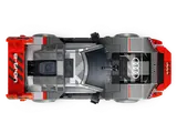 Overhead view of LEGO Audi S1 e-tron quattro.