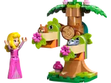 Close-up of Aurora and her detailed treehouse.