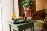 Person building LEGO set