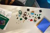 Disassembled BrickHeadz parts