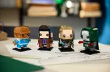 BrickHeadz figures on a desk