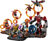 Detailed view of the LEGO Endgame battle scene.