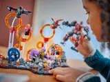 Child playing with LEGO Endgame set.