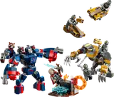 LEGO Avengers Endgame battle with mechs and Thor.