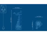 LEGO Avengers Tower dimensions blueprint.