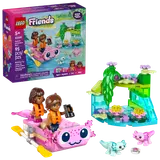 LEGO Friends Axolotl Adventure Boat set displayed with its retail box.