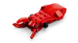 Red LEGO crab close-up.