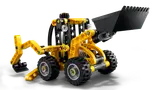 Front loader bucket raised.