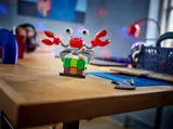 LEGO Sonic Crabmeat on a desk.