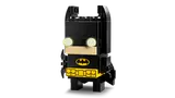 Batman with glowing eyes.