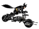 Batman riding, side profile.
