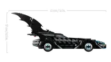 Batmobile dimensions highlighted.
