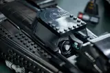 Batmobile cockpit view.