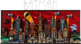 Detailed Gotham skyline.