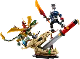Ninjago Battle at the Dragon's Blade action.